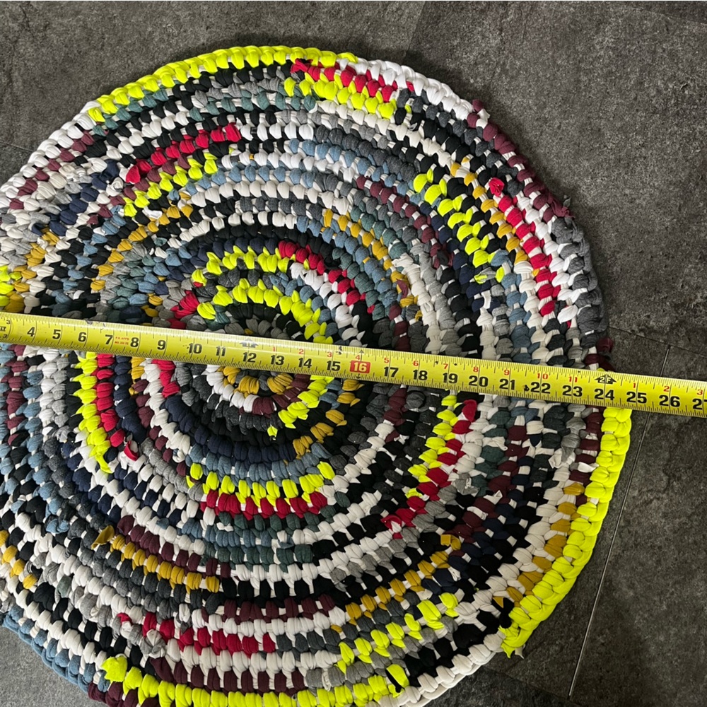 Handmade Multicoloured "Rag" Rug - Picture 5 of 5